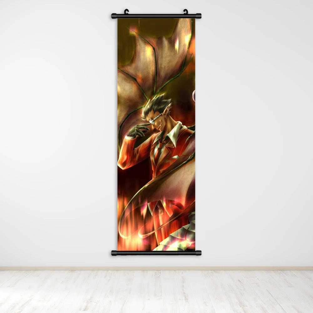 Overlord Anime Canvas Wall Art, Hanging Scrolls Digital Painting Print Posters