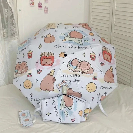 Kawaii Capybara Umbrella CLOUDANIMESTUDIO