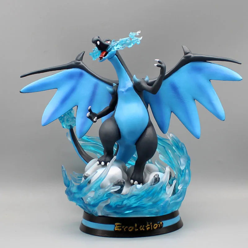 Pokemon Evolution LED Anime Figures, PVC Statue Model Toy Collections 20-35cm