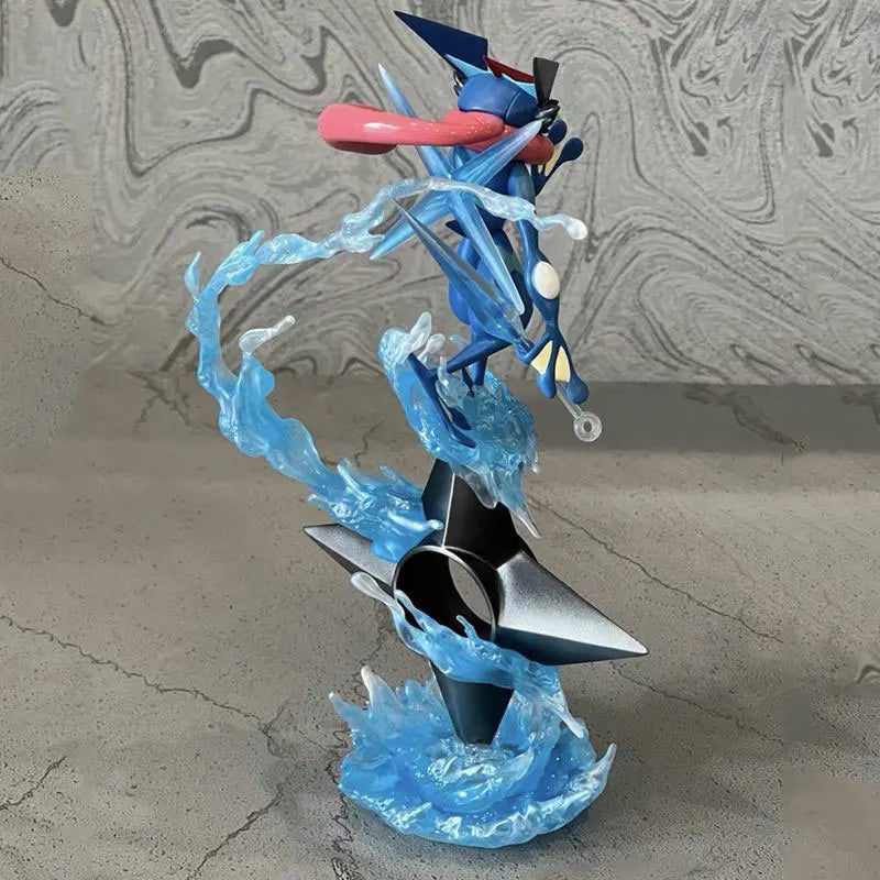 Greninja Anime Figurine, Pokemon Action Figures Gk Water Shuriken Pvc Statue For Kids 20 cm