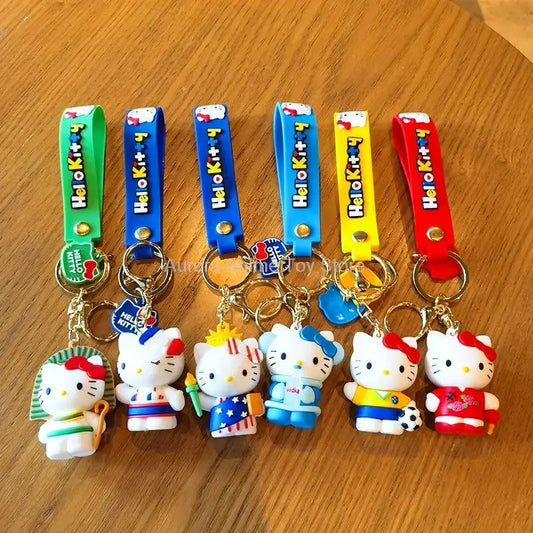 Sanrio Hello Kitty Key Chains, Kawaii Anime Cartoon Cinnamoroll Car Keychains Backpack Ornaments