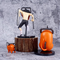 3PCS Denji Pochita Chainsaw Man Anime Mini Figures Set, Chainsaw Man Kawaii Chibi Action Figurines