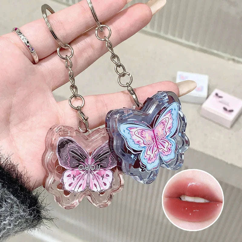 Butterfly Lip Gloss Keychain CLOUDANIMESTUDIO