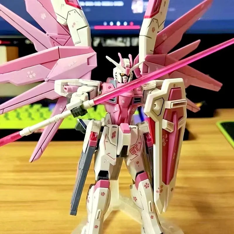 HG 1/144 ZGMF-X10A Freshman Freedom Mecha Assembly Model Action Figures Cherry Blossom