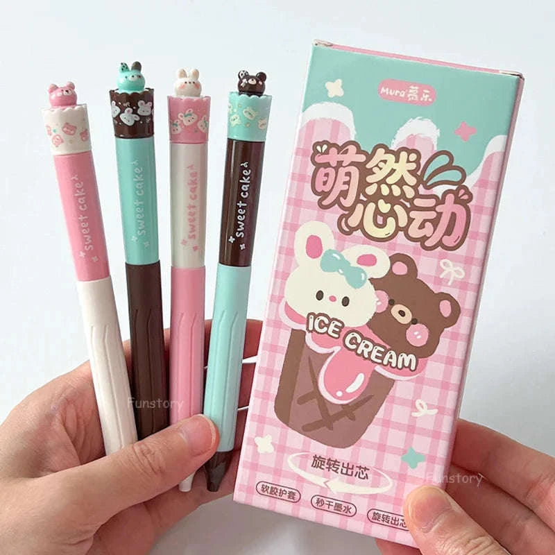 Kawaii Cupcake Cuties Gel Pens 4PCS CLOUDANIMESTUDIO