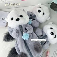Kawaii Plush Otter Pal Pencil Case CLOUDANIMESTUDIO