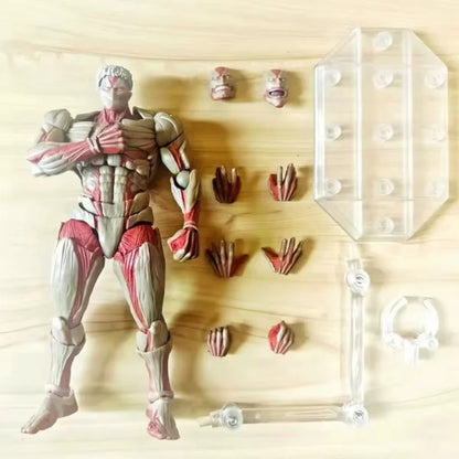 Armored Titan Anime Action Figure, Attack on Titan Anime Figurine Movable Joint Model Toys 17 CM