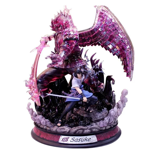 Sasuke Uchiha Susanoo LED Anime Figure, Naruto Shippuden Anime Figurines Toy Collections 32cm