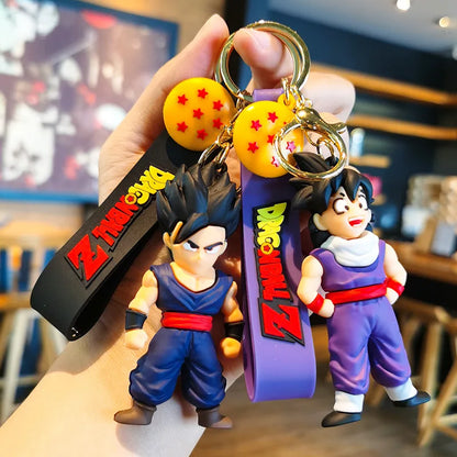 Dragon Ball Z Key Chains Anime Series Car Pendant Keyring Kids Accessories Gifts
