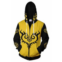 Trafalgar Law Anime Hoodies Two Options, One Piece 3D Hoodie Cosplay Costume Zipper Pullover Tops