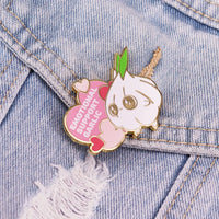 Kawaii Garlic Enamel Pin