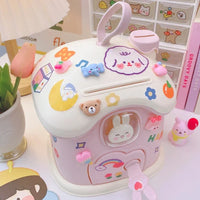 Cute Bunny House Coin Bank