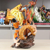 Dragon Ball Z Goku Gohan Goten Anime Figure, Super Saiyan 3 Ultimate Figurine Form 28 CM