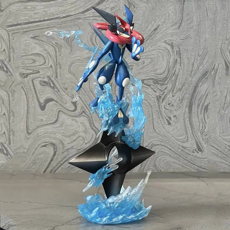 Greninja Anime Figurine, Pokemon Action Figures Gk Water Shuriken Pvc Statue For Kids 20 cm