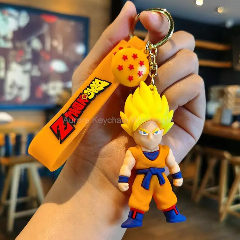 Dragon Ball Z Key Chains Anime Series Car Pendant Keyring Kids Accessories Gifts