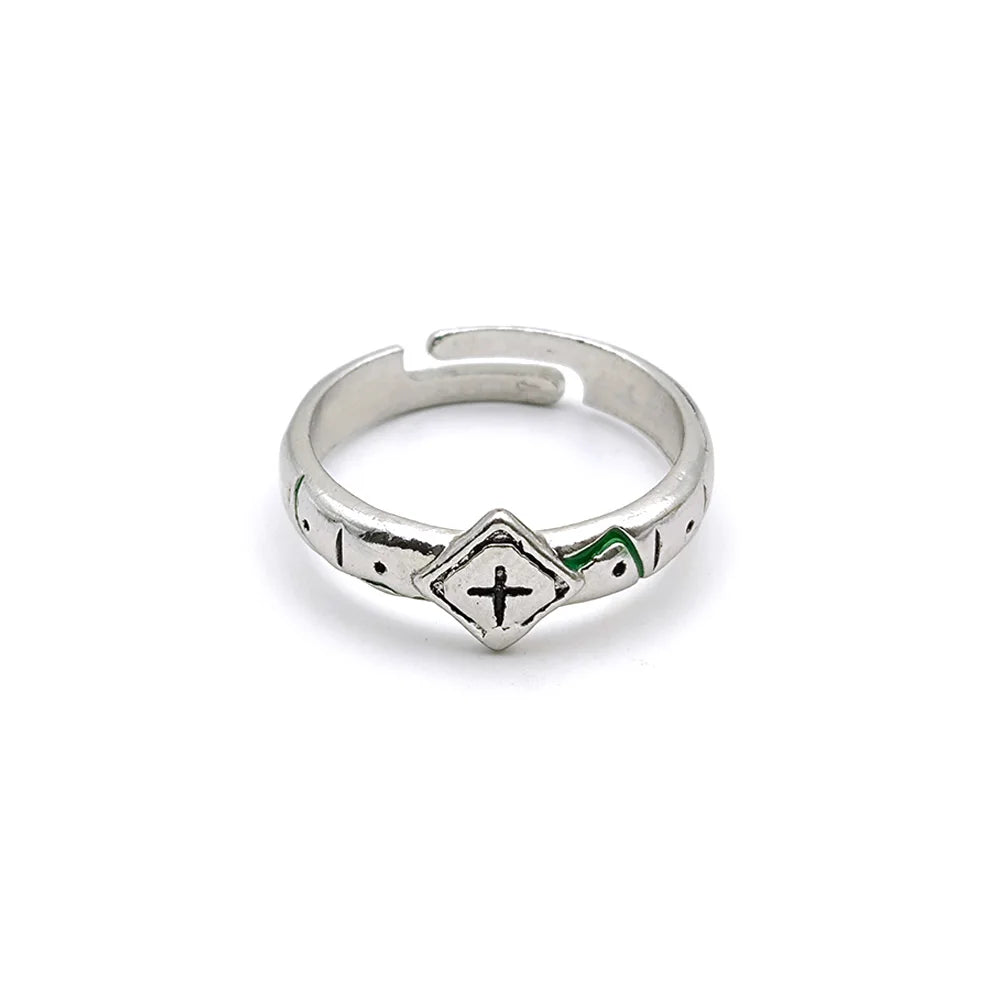 Anime Bleach Cosplay Ring Kurosaki Ichigo Metal Adjustable Unisex Rings Jewelry Accessories