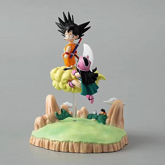 Kid Goku and Chichi Anime Figures, Dragon Ball Z Action Figurines 9 CM