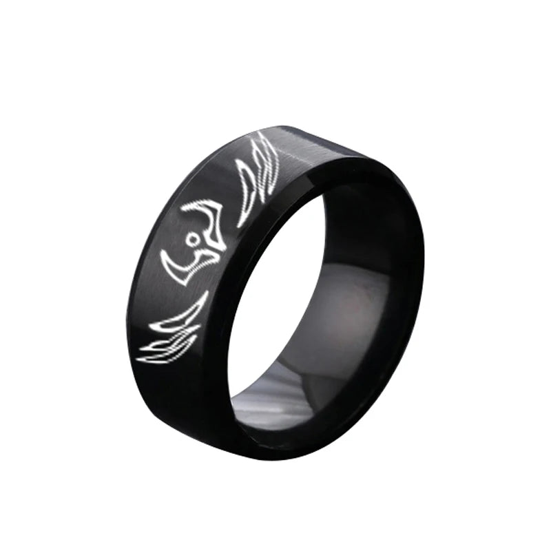 Anime Jujutsu Kaisen Ryomen Sukuna Itadori Yuji Ring Cosplay Stainless Steel Ring Jewelry Accessories