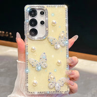 Coquette Pearls & Butterflies Samsung Phone Case