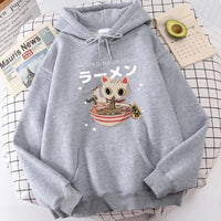 Harajuku Ramen Cat Hoodie