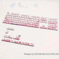 Cherry Blossom Keyboard Keycaps CLOUDANIMESTUDIO