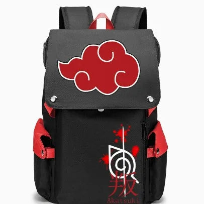 Naruto Anime Backpack, Naruto Shippuden College School Student Bag Multifunctional Large Capacity Computer Travel Backpack