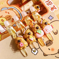Cute Capy Buddies Erasable Gel Pen 6pcs CLOUDANIMESTUDIO