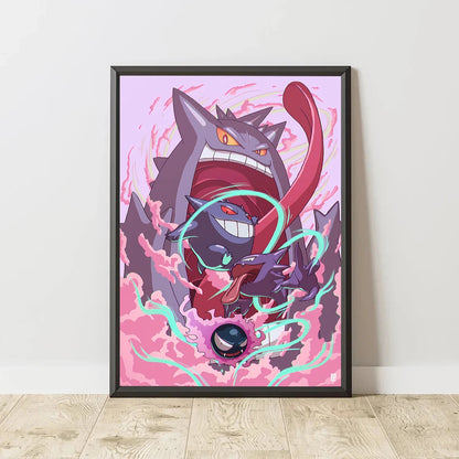 Pokemon Canvas Artwork, Wall Art Poster Prints Home Hanging Wall Decoration Decorative Modern Living Room