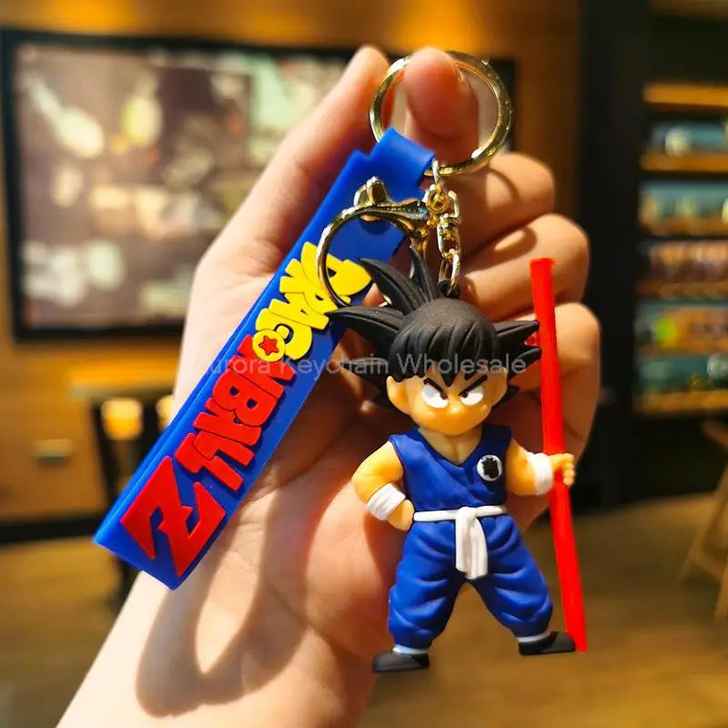 Dragon Ball Z Key Chains Anime Series Car Pendant Keyring Kids Accessories Gifts