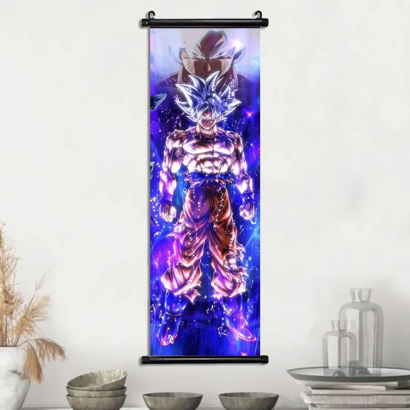 Dragon Ball Super Posters, Anime Wall Artwork Ultra Instinct Goku Vegeta Canvas Super Saiyan Hanging Scrolls Home Room Decor