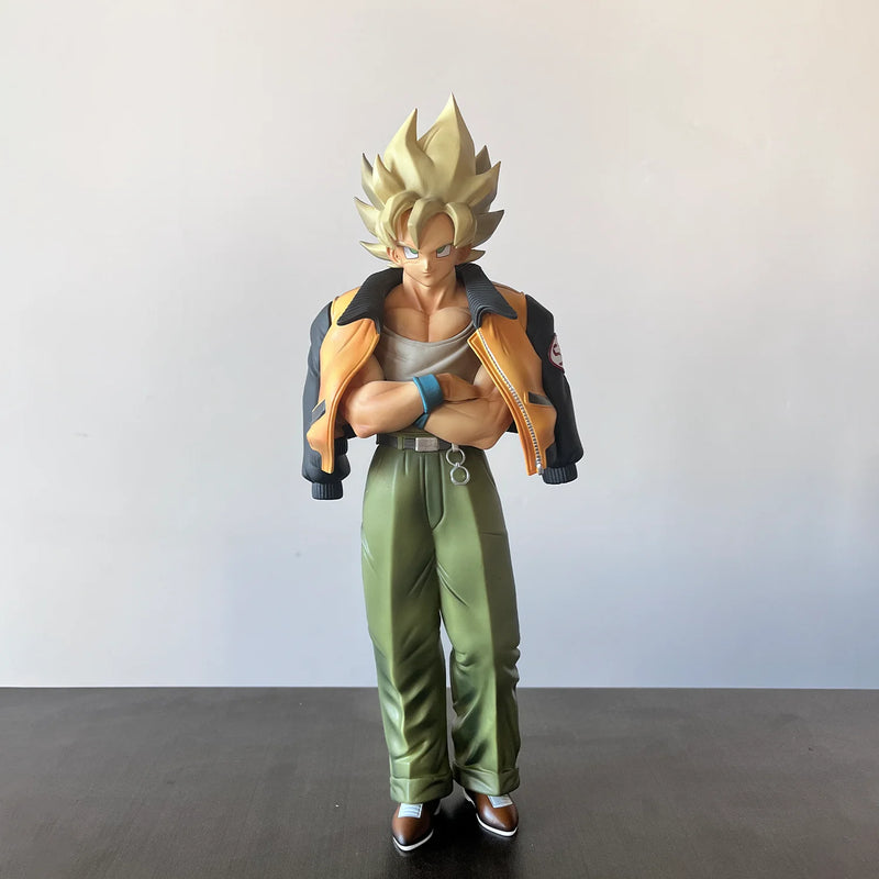 Son Goku Casual Clothing Anime Action Figure, Dragon Ball Z PVC Figurines Statue 30 CM