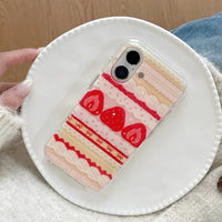 Strawberries & Cream Cake Samsung Phone Case