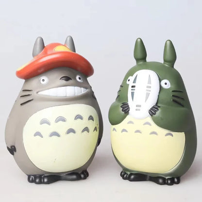 5 PCS Set Totoro Mini Figurines, My Neighbor Totoro Statue Cute Anime Figures 11 CM