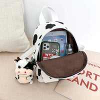 Cow Print Mini Backpacks