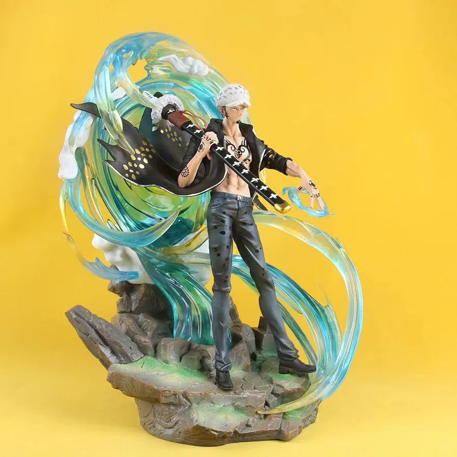 Trafalgar D Water Law LED Anime Figure, One Piece Action Figurines 41 CM