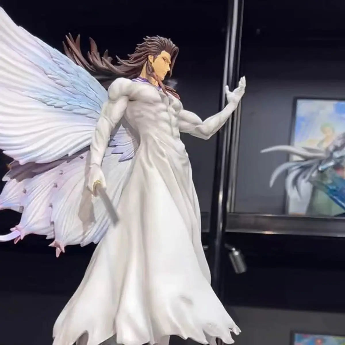Aizen Sousuke Butterfly Hollowfication Anime Figure Bleach Anime Figurines Statue Collection 31 cm