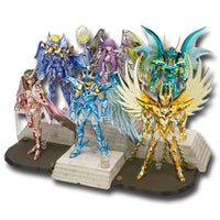 Saint Seiya Anime Figurines, Shiryuu Hyoga Shun Ikki Action Figures Knights Of Zodiac 19 CM