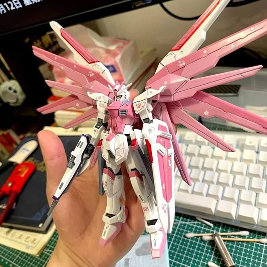 HG 1/144 ZGMF-X10A Freshman Freedom Mecha Assembly Model Action Figures Cherry Blossom
