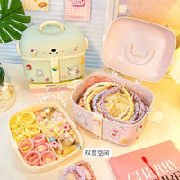 Pastel Hair Accessory Organizer Boxes CLOUDANIMESTUDIO