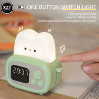 Toaster Alarm Clock Night Light CLOUDANIMESTUDIO