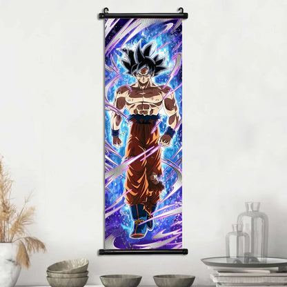 Dragon Ball Super Posters, Anime Wall Artwork Ultra Instinct Goku Vegeta Canvas Super Saiyan Hanging Scrolls Home Room Decor