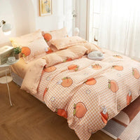 Sweet Peach and Ducky Bedding Set