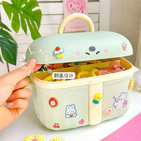 Pastel Hair Accessory Organizer Boxes CLOUDANIMESTUDIO