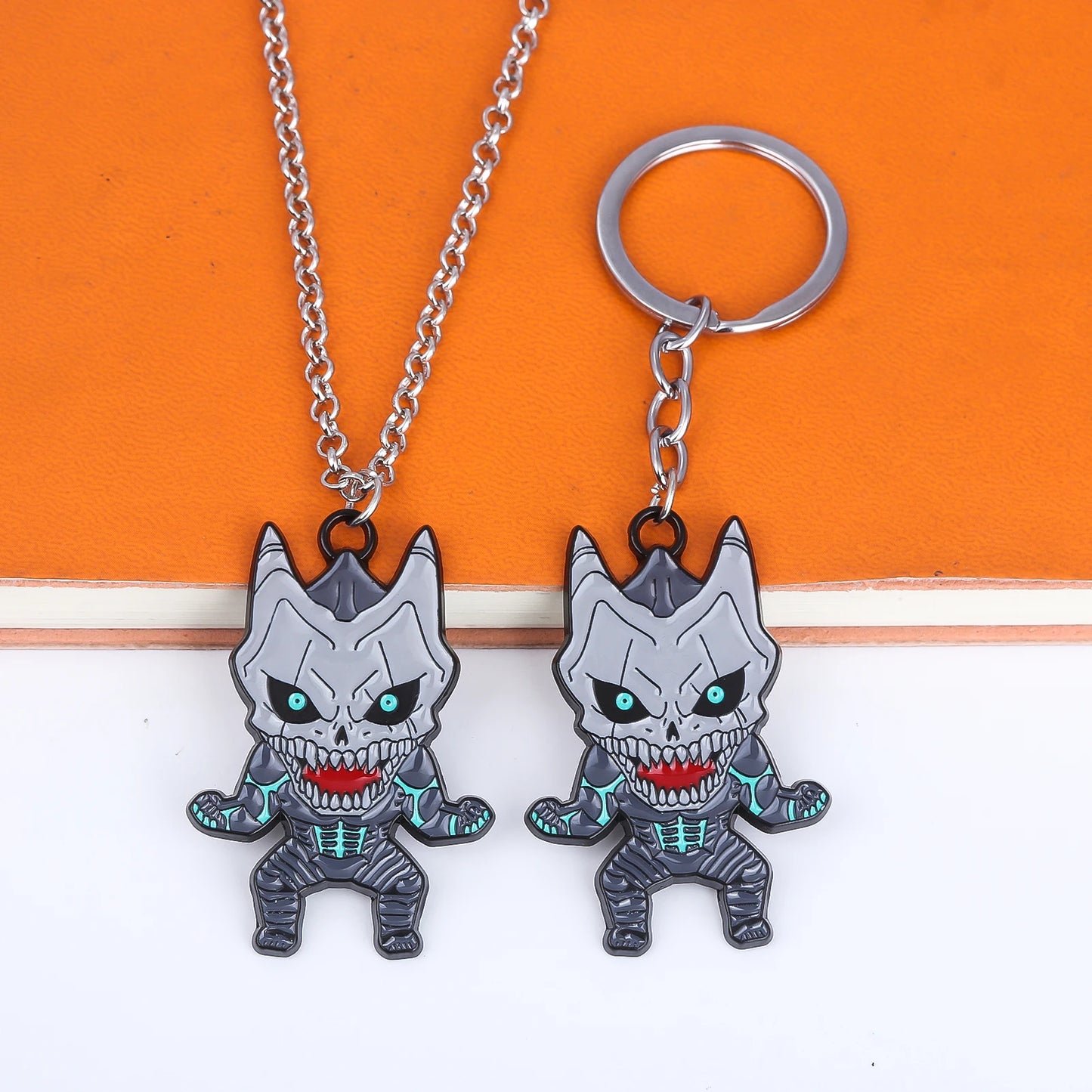 Kaiju No 8, Anime Keychain Necklace Fashion Kaiju No. 8 Metal Necklaces