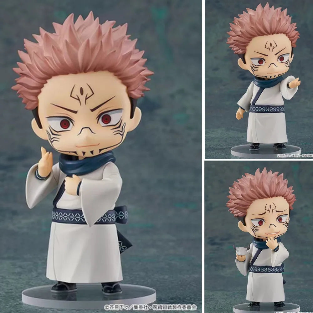 Cute Jujutsu Kaisen Ryomen Sukuna and Itadori Yuji Figurines, Chibi Kawaii Anime Action Figures Model Collector Toys 10cm