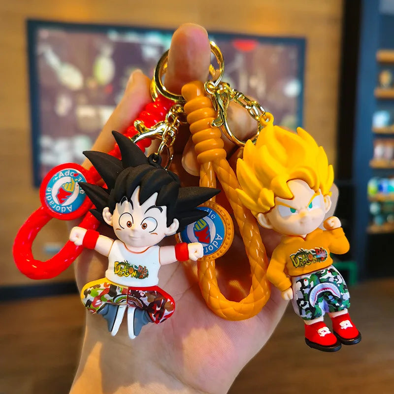 Dragon Ball Z Key Chains Anime Series Car Pendant Keyring Kids Accessories Gifts