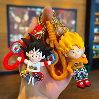 Dragon Ball Z Anime Keychain Super Saiyan Goku Master Roshi Buu Gohan Accessories Car Key Chains