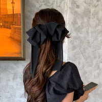 Large Chiffon Barrette Bow CLOUDANIMESTUDIO