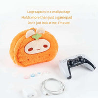 Plush Carrot Bunny Game Controller Case CLOUDANIMESTUDIO