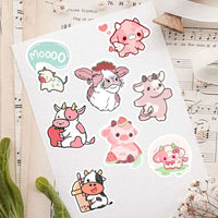 Kawaii Cow Sticker Pack CLOUDANIMESTUDIO